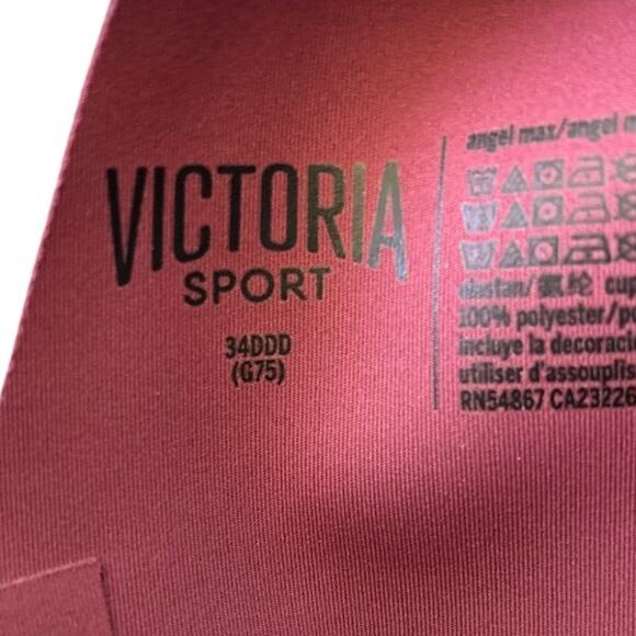 NWOT Victoria's Secret SPORT Angel Max Support Sports Bra Mauve Size34DD - Picture 6 of 6